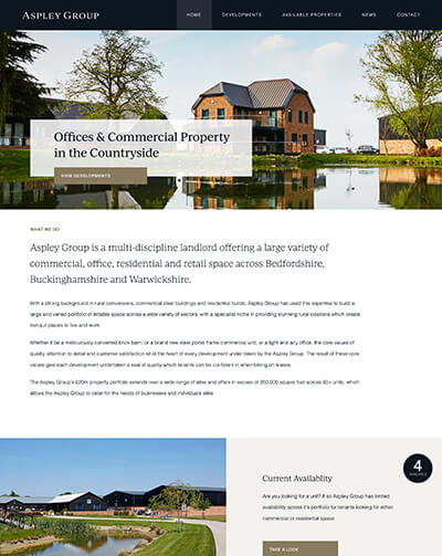 Aspley Group web design