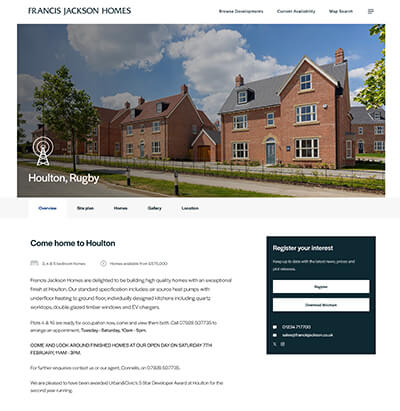 Francis Jackson web design