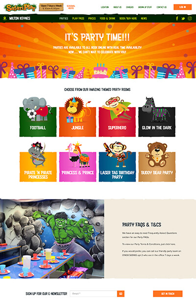 Safari Play web design