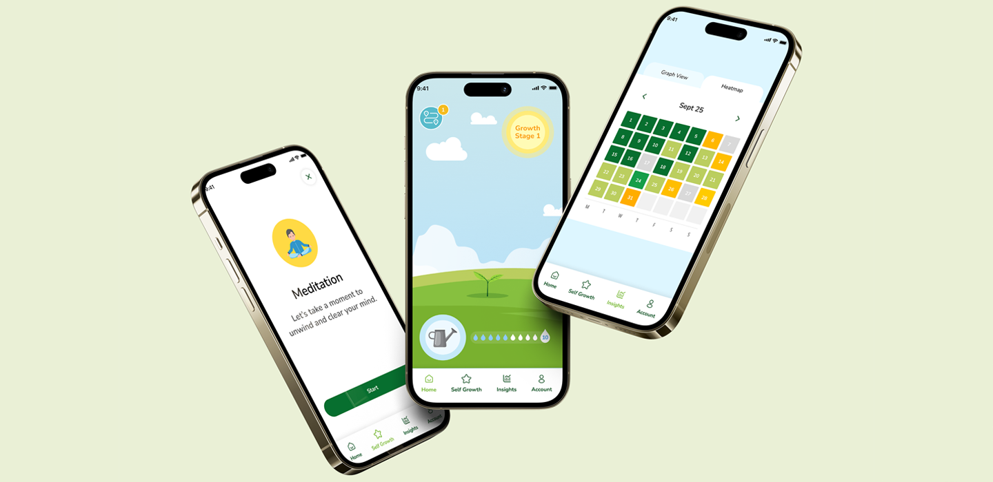 3 screens showcasing branchaffect app