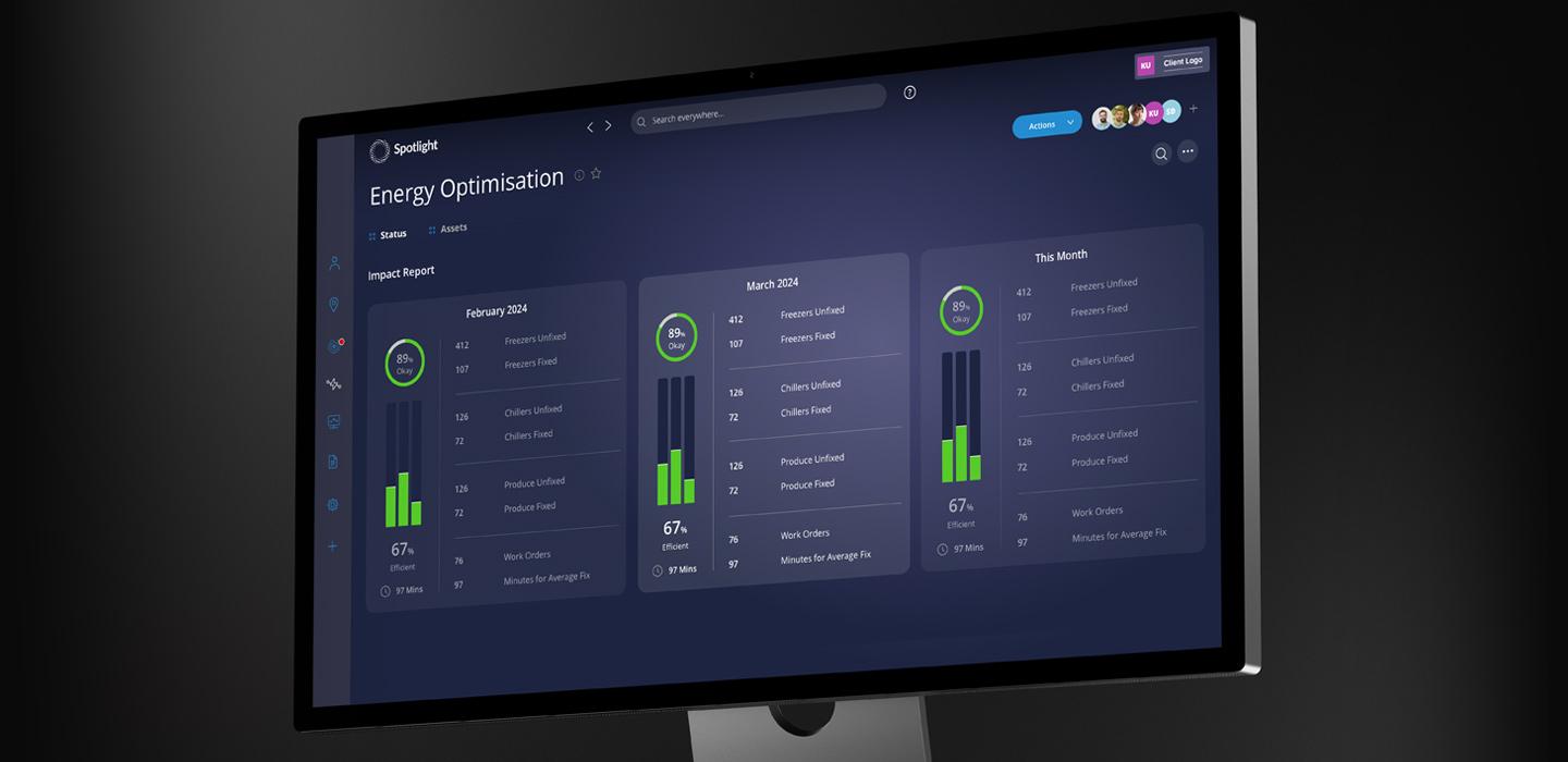 Spotlight UI design screen